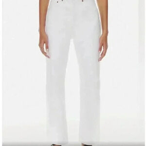 Aritzia Denim Forum White Jeans sz 29 High Rise Loose Mom 90s $110 Women's